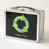 Verminder hergebruik Recyclen metalen doos (Voorkant)