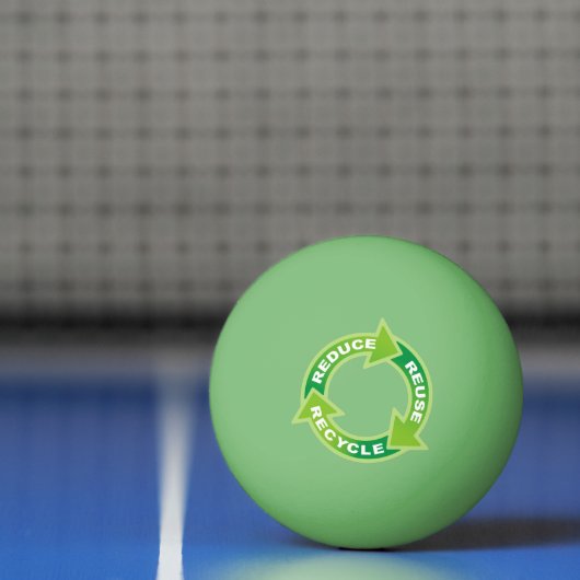 Verminder hergebruik Recyclen pingpongbal (Net)