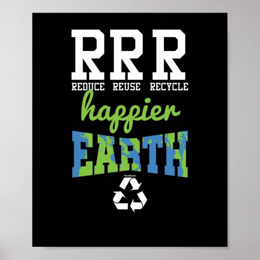 Verminder hergebruik Recyclen Poster (Voorkant)