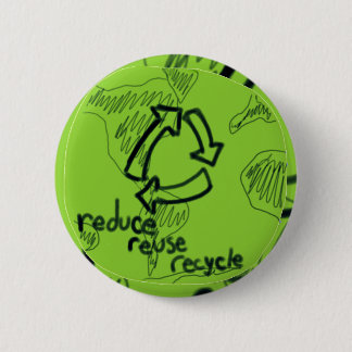 Verminder hergebruik Recyclen Ronde Button 5,7 Cm