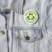 Verminder hergebruik Recyclen Ronde Button 5,7 Cm (In situ)