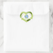 Verminder, hergebruik, Recyclen Ronde Sticker (Tas)