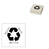 Verminder, hergebruik, Recyclen Rubberstempel (Gestempeld)