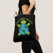 Verminder hergebruik Recyclen schildpad - bespaar Tote Bag (Dichtbij)