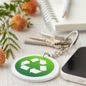 Verminder hergebruik Recyclen! Sleutelhanger (Voorkant Rechts)