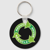 Verminder hergebruik Recyclen Sleutelhanger (Voorkant)