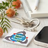 Verminder hergebruik Recyclen Sleutelhanger (Voorkant Rechts)