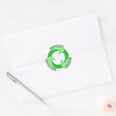 Verminder hergebruik Recyclen sticker (Envelop)