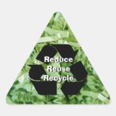Verminder, hergebruik, Recyclen Sticker (Voorkant)