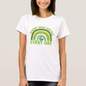 Verminder hergebruik recyclen t-shirt (Voorkant)