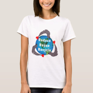 Verminder hergebruik Recyclen T-shirt