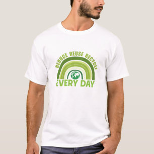 Verminder hergebruik recyclen t-shirt
