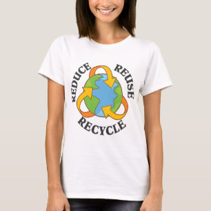 Verminder hergebruik Recyclen T-shirt