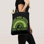 Verminder hergebruik recyclen tote bag (Dichtbij)