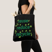 Verminder hergebruik recyclen tote bag (Dichtbij)