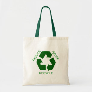 Verminder, hergebruik, Recyclen Tote Bag