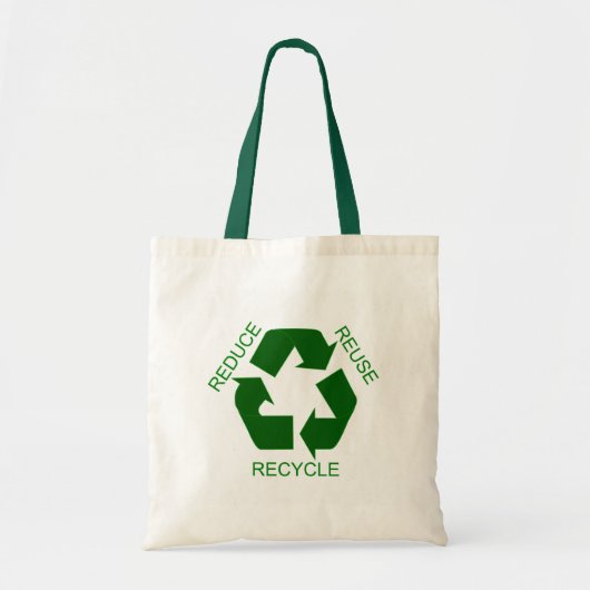 Verminder, hergebruik, Recyclen Tote Bag (Voorkant)