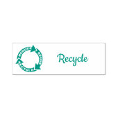 Verminder hergebruik Recyclen zelfinkend stempel (Design)