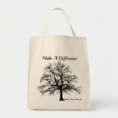 Verminder het hergebruik van Recyclen boodschappen Tote Bag (Voorkant)