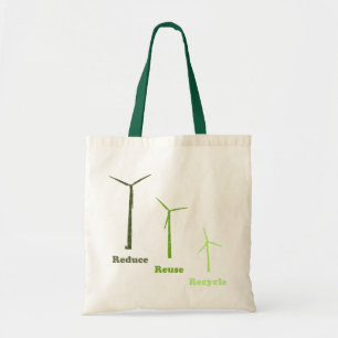 Verminder het hergebruik van Recyclen windenergie  Tote Bag