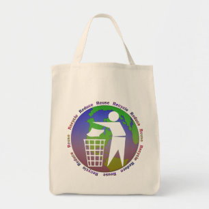 Verminder het Recyclen Grocery Tas van het Hergebr