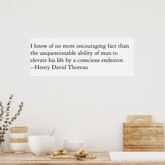 Verminder je leven. poster (Keuken)