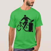 Verminder luchtverontreiniging: Ride A Bike T-shirt (Voorkant)