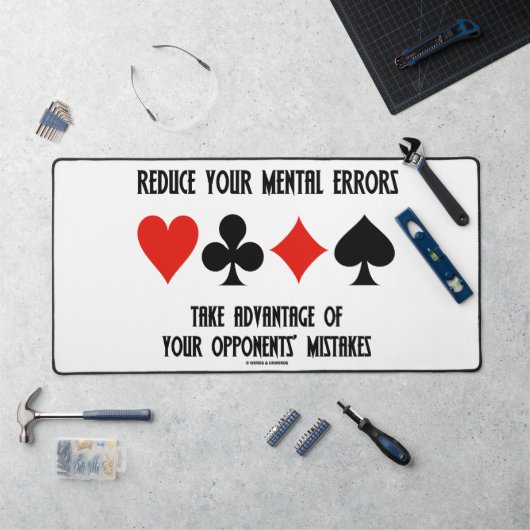 Verminder mentale fouten profiteren tegenstanders bureaumat (Werkstation)