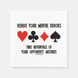 Verminder mentale fouten profiteren tegenstanders servet