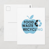 Verminder milieuvriendelijk voedselverspilling rec briefkaart (Voorkant / Achterkant)