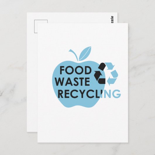 Verminder milieuvriendelijk voedselverspilling rec briefkaart (Voorkant / Achterkant)