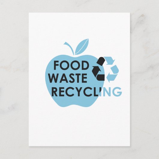 Verminder milieuvriendelijk voedselverspilling rec briefkaart (Voorkant)