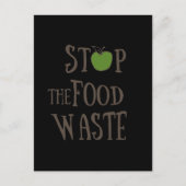 Verminder milieuvriendelijk voedselverspilling rec briefkaart (Voorkant)