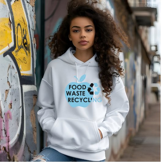 Verminder milieuvriendelijk voedselverspilling rec hoodie