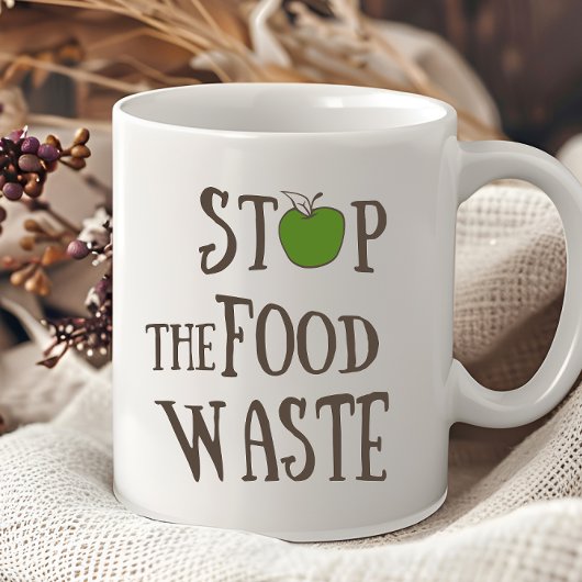 Verminder milieuvriendelijk voedselverspilling rec koffiemok