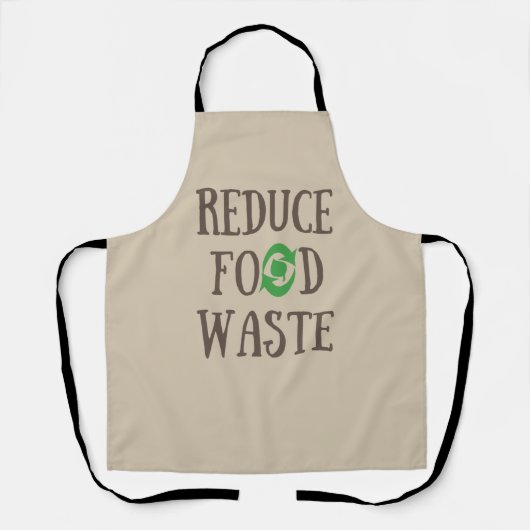Verminder milieuvriendelijk voedselverspilling rec schort (Voorkant)