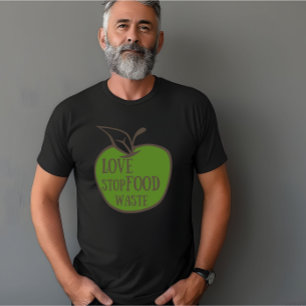 Verminder milieuvriendelijk voedselverspilling rec t-shirt