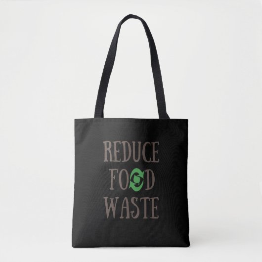 Verminder milieuvriendelijk voedselverspilling rec tote bag (Voorkant)