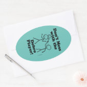 Verminder niet met de Dobro Player Oval Sticker (Envelop)
