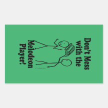 Verminder niet met de Melodeon Player Rechthoekige