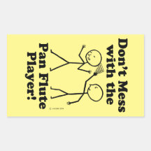 Verminder niet met de Pan Flute Player Rectangular