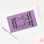 Verminder niet met de rechthoekige i van de speler rechthoekige sticker (Envelop)