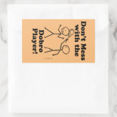 Verminder niet met de rechthoekige muis van de Dob Sticker (Tas)