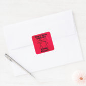 Verminder niet met de Sticker Fiddle Player Square (Envelop)