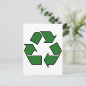 Verminder opnieuw gebruik Recyclen Symbool Pijl 3R Briefkaart (Staand voorkant)