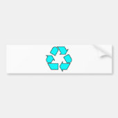 Verminder opnieuw gebruik Recyclen Symbool Pijl 3R Bumpersticker (Voorkant)