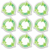 Verminder opnieuw gebruiken Recyclen Sticker Set (Voorkant)
