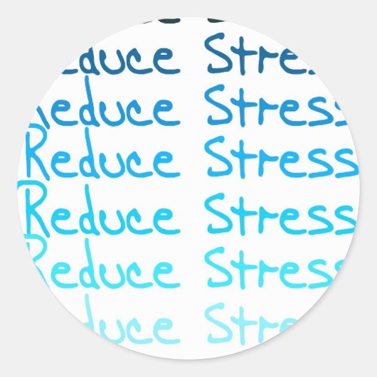 Verminder stress ronde sticker (Voorkant)