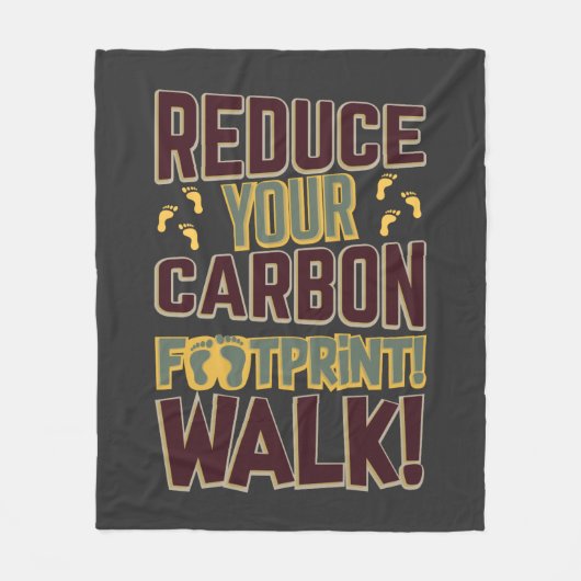 Verminder uw CO2-voetafdruk rondom de laptop Fleece Deken (Voorkant)