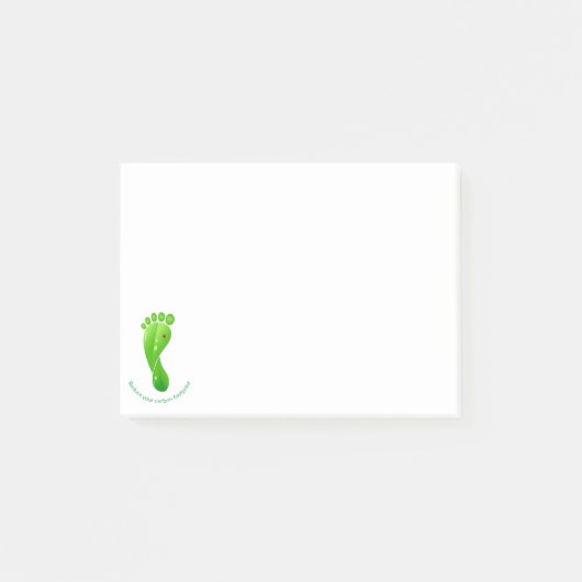 Verminder uw milieuvriendelijke koolstofvoetafdruk post-it® notes (Voorkant)
